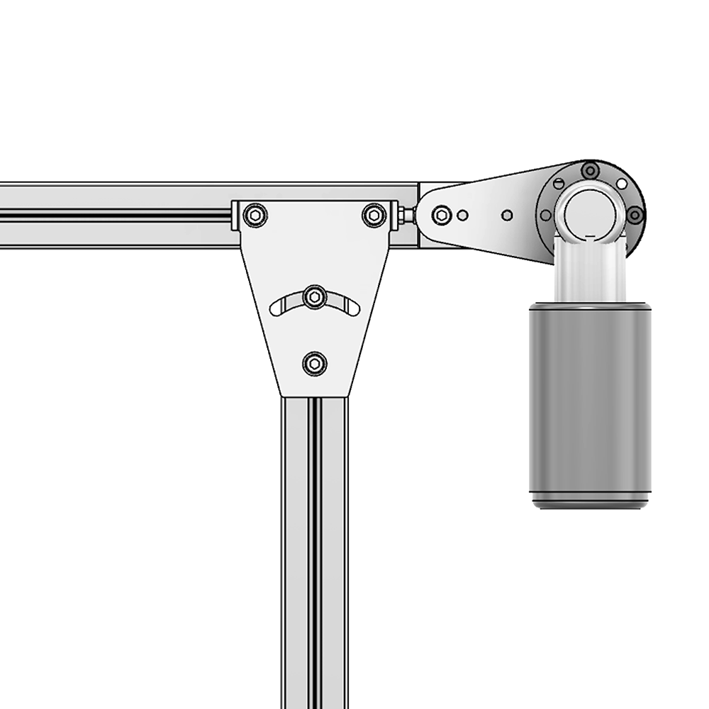 88-045-0 MODULAR SOLUTIONS CONVEYOR PART<BRE>45 PROFILE MOTOR MOUNT